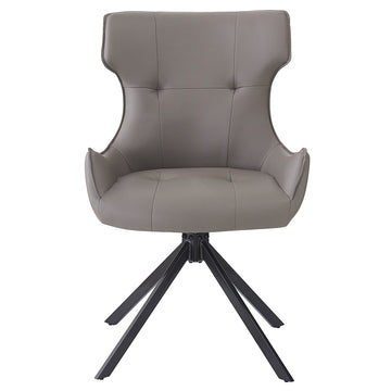 Damita Camel/Black Swivel Side Chair (Set of 2) - Ornate Home