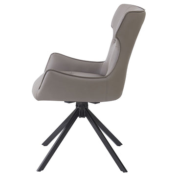 Damita Camel/Black Swivel Side Chair (Set of 2) - Ornate Home