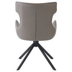 Damita Camel/Black Swivel Side Chair (Set of 2) - Ornate Home