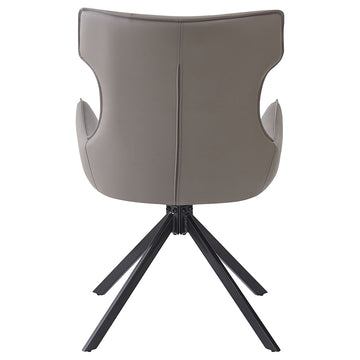Damita Camel/Black Swivel Side Chair (Set of 2) - Ornate Home