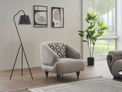 Damla Cream 3-pieces (Sofa & Loveseat & Chair) Living Room Set - Ornate Home