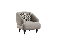 Damla Cream 3-pieces (Sofa & Loveseat & Chair) Living Room Set - Ornate Home