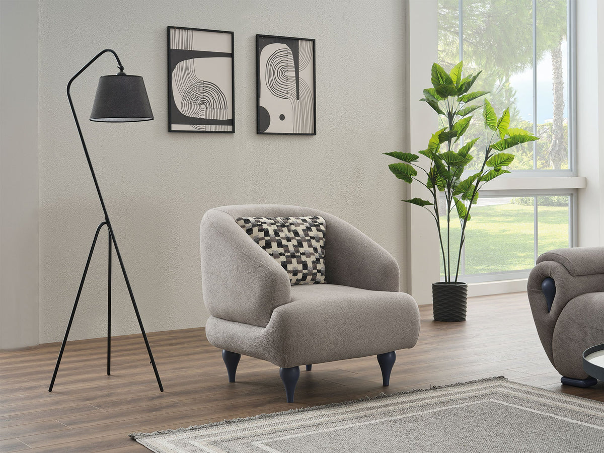 Damla Cream Chair - Ornate Home