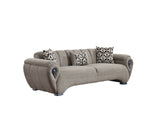 Damla Cream 3-pieces (Sofa & Loveseat & Chair) Living Room Set