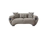Damla Cream 3-pieces (Sofa & Loveseat & Chair) Living Room Set