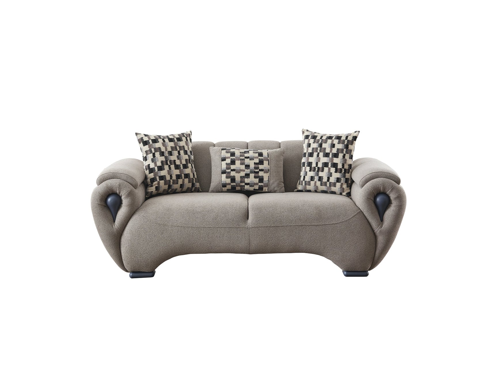 Damla Cream 3-pieces (Sofa & Loveseat & Chair) Living Room Set