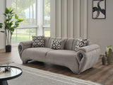 Damla Cream Stationary Sofa