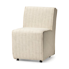 Damon Cream 19.8"W Barrel Back Dining Arm Chair (Set of 2) - Ornate Home