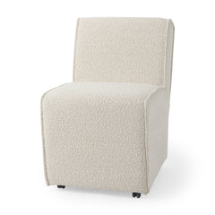Damon Cream 20.5"W Barrel Back Dining Arm Chair (Set of 2) - Ornate Home