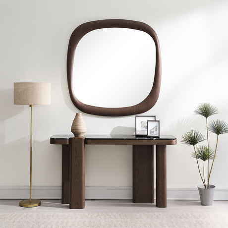 Dana Dark Walnut Accent Mirror - Ornate Home