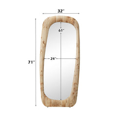 Dana Light Oak Floor Mirror - Ornate Home