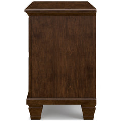 Danabrin Brown California King Panel 5-Piece Bedroom Set - Ornate Home