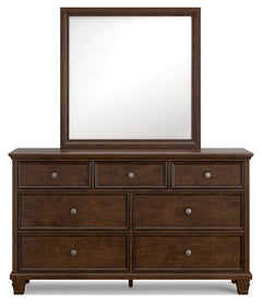 Danabrin Brown California King Panel 5-Piece Bedroom Set w/ 2 Nightstands - Ornate Home