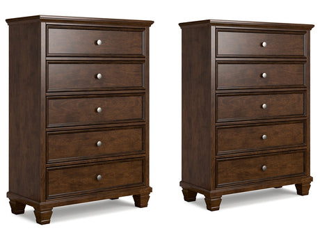 Danabrin Brown Chests (Set of 2) - Ornate Home