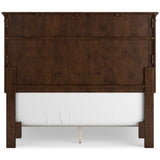 Danabrin Brown Full Panel 5-Piece Bedroom Set - Ornate Home