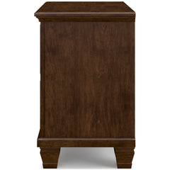 Danabrin Brown King Panel 6-Piece Bedroom Set w/ 2 Nightstands - Ornate Home