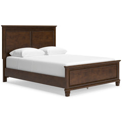 Danabrin Brown King Panel Bed & Dresser & Mirror & Nightstand - Ornate Home