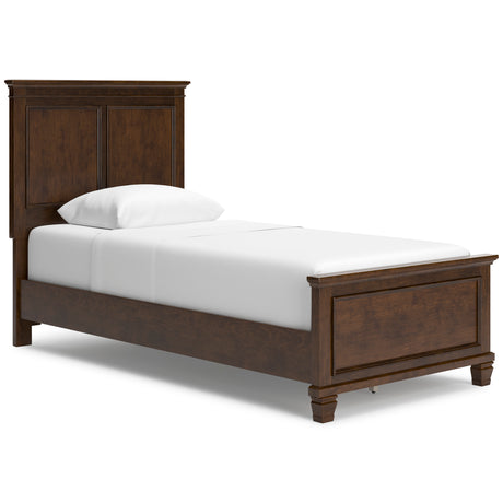 Danabrin Brown King Panel Bed & Dresser & Mirror & Nightstand - Ornate Home