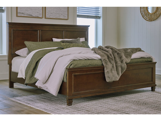 Danabrin Brown King Panel Bed - Ornate Home