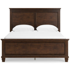 Danabrin Brown Queen Panel 5-Piece Bedroom Set w/ 2 Nightstands - Ornate Home