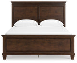 Danabrin Brown Queen Panel Bedroom Set with Dresser, Mirror and Nightstand (Online Special Price) - Ornate Home