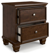 Danabrin Brown Queen Panel Bedroom Set with Dresser, Mirror and Nightstand (Online Special Price) - Ornate Home