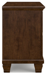 Danabrin Brown Queen Panel Bedroom Set with Dresser, Mirror and Nightstand (Online Special Price) - Ornate Home