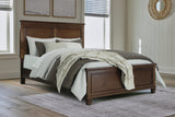 Danabrin Brown Queen Panel Bedroom Set with Dresser, Mirror and Nightstand (Online Special Price) - Ornate Home