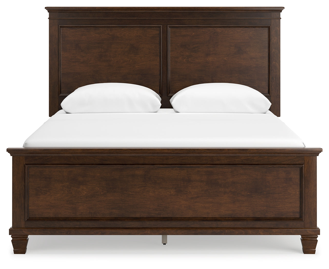 Danabrin Brown Queen Panel Bedroom Set with Dresser, Mirror and Nightstand - Ornate Home