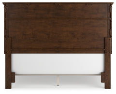 Danabrin Brown Queen Panel Bedroom Set with Dresser, Mirror and Nightstand - Ornate Home
