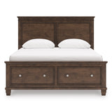 Danabrin Brown Queen Panel Storage Bed (Online Special Price) - Ornate Home