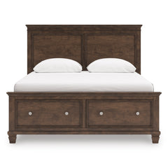 Danabrin Brown Queen Panel Storage Bed - Ornate Home