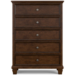 Danabrin Brown Twin Panel 5-Piece Bedroom Set - Ornate Home