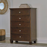 Danabrin Brown Twin Panel 6-Piece Bedroom Set w/ 2 Nightstands (Online Special Price) - Ornate Home