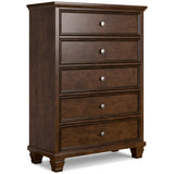 Danabrin Brown Twin Panel 6-Piece Bedroom Set w/ 2 Nightstands (Online Special Price) - Ornate Home