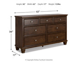 Danabrin Brown Twin Panel Bed, Dresser and Nightstand (Online Special Price) - Ornate Home