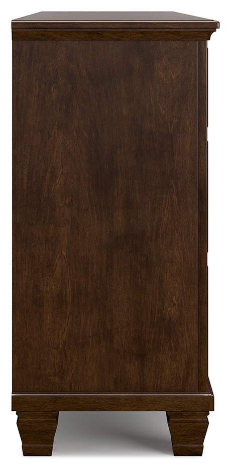 Danabrin Brown Twin Panel Bed, Dresser and Nightstand - Ornate Home