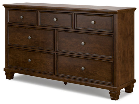 Danabrin Brown Twin Panel Bed, Dresser and Nightstand - Ornate Home