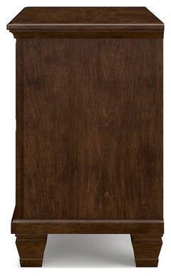 Danabrin Brown Twin Panel Bed, Dresser and Nightstand - Ornate Home