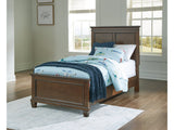 Danabrin Brown Twin Panel Bed (Online Special Price) - Ornate Home