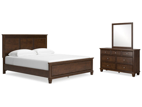 Danabrin California King Panel Bedroom Set with Dresser and Mirror - Ornate Home