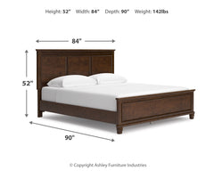 Danabrin California King Panel Bedroom Set with Dresser and Mirror - Ornate Home