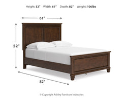 Danabrin Full Panel Bedroom Set with Dresser and Mirror - Ornate Home
