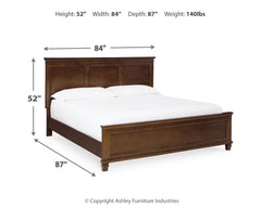 Danabrin King Panel Bedroom Set with Dresser and Mirror - Ornate Home