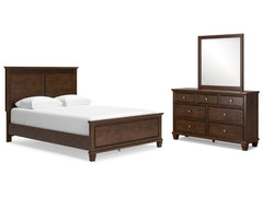 Danabrin Queen Panel Bedroom Set with Dresser and Mirror - Ornate Home