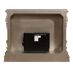 Danae Antique Silver Fireplace - Ornate Home