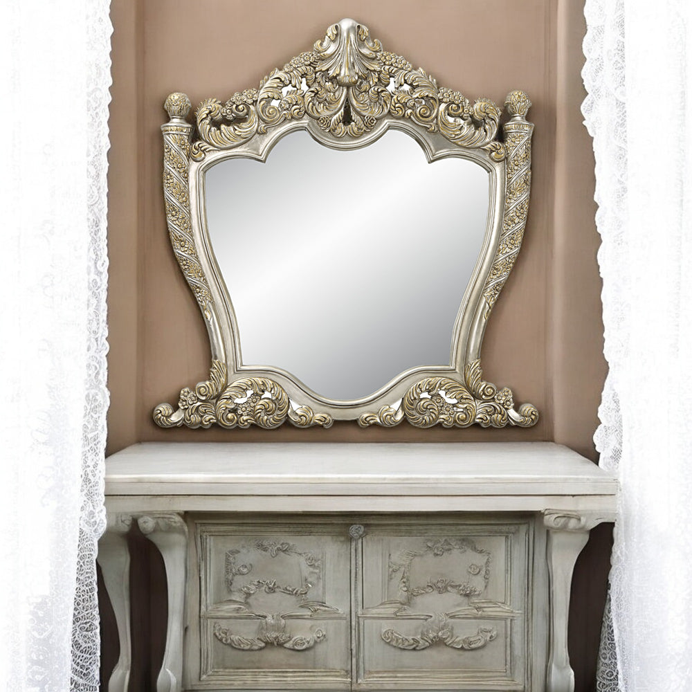 Danae Champagne Mirror - Ornate Home