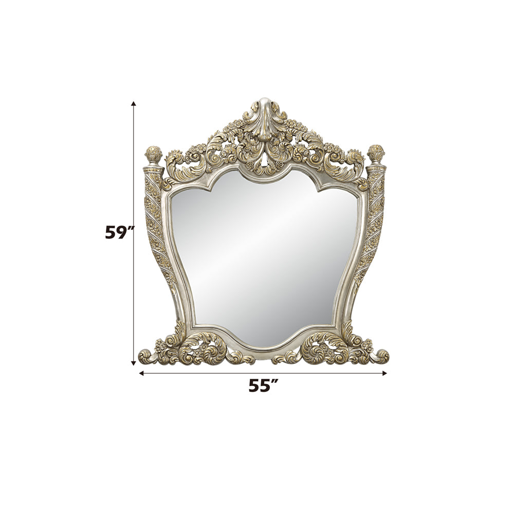 Danae Champagne Mirror - Ornate Home