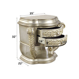 Danae Champagne Nightstand - Ornate Home