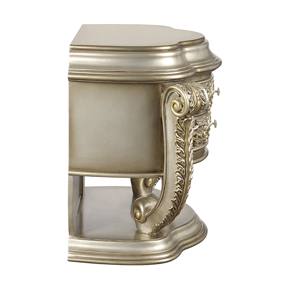 Danae Champagne Nightstand - Ornate Home